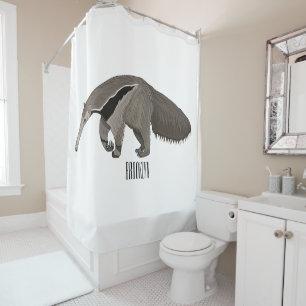 Rideaux De Douche Illustration d'un dessin animé d'Anteater