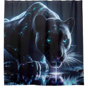 Rideaux De Douche Imaginaire Cute Panther Eau potable