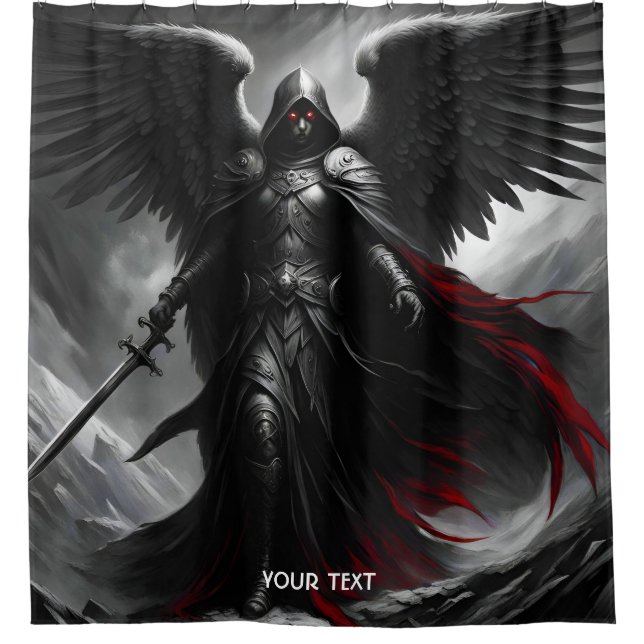 Rideaux De Douche Imaginaire mignon Vivid Dark Scary Angel (Devant)