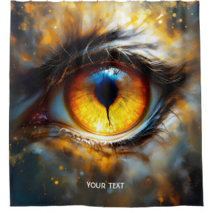 Rideaux De Douche Imaginaire Tigre mou Oeil orange
