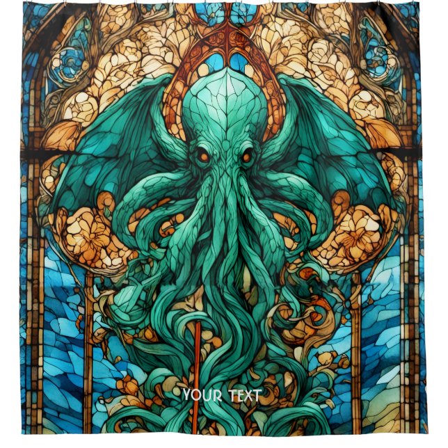 Rideaux De Douche Imaginaire Verre mignon tendu Dieu (Devant)