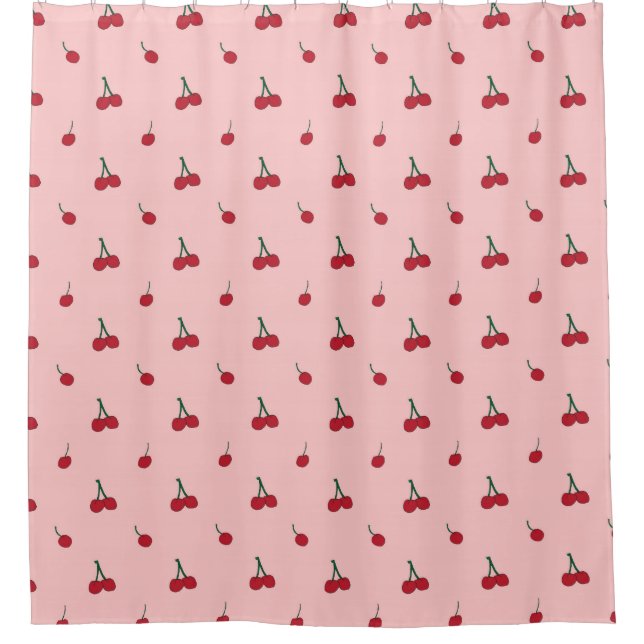 Rideaux De Douche Impression d'allocation de cerise (Devant)