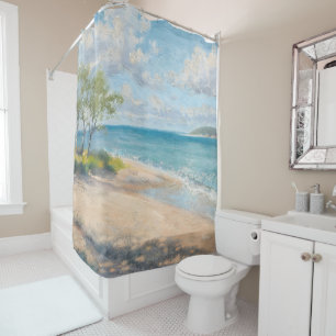 Rideaux De Douche Impression d'art de plage Fine Art Coastal Breeze