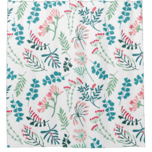 Rideaux De Douche Impression florale moderne