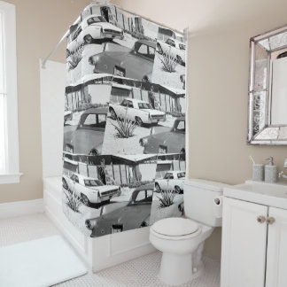 Rideaux De Douche Impression MCM Vintage Palm Springs