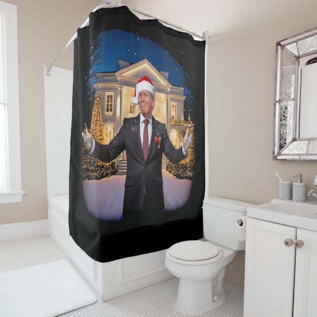 Rideaux De Douche Inauguration du président de Noël Donald Trump (En situation)
