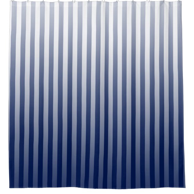 Rideaux De Douche Indigo Graded Stripes (Devant)