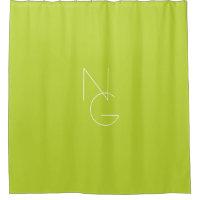 Initiales de chevauchement modernes 2 | Lime vert