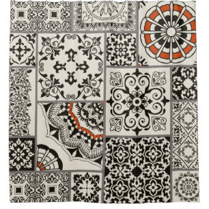 Rideaux De Douche Islam Arabe Majolica Carreaux