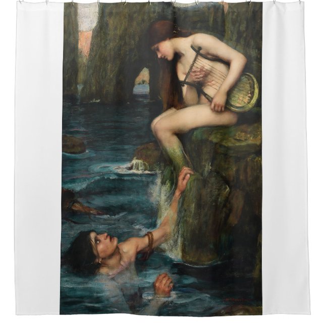 Rideaux De Douche J. WATERHOUSE - THE SIREN - 1900 - Pre-Raphaelites (Devant)