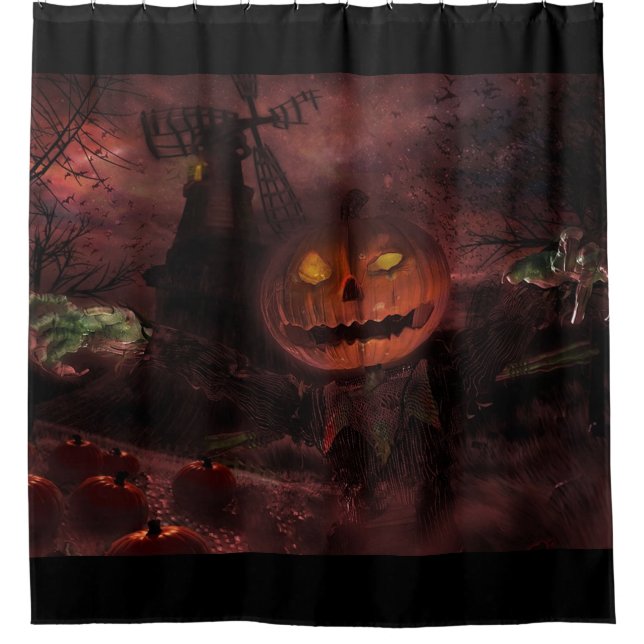 Rideaux De Douche Jack Le Citrouille Scarecrow (Devant)
