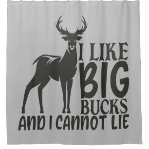 Rideaux De Douche J'Aime Big Bucks Et Je Ne Peux Pas Mentir