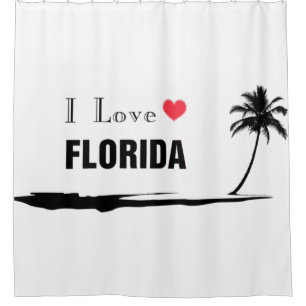 Rideaux De Douche J'aime la Floride