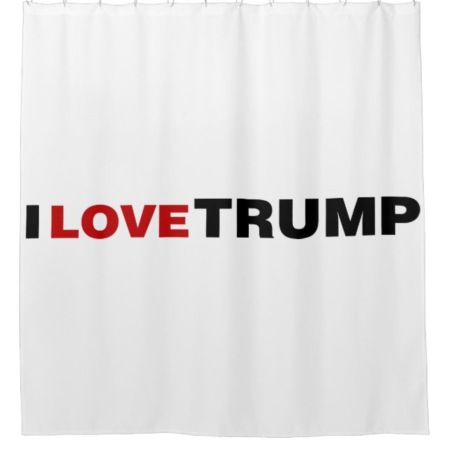 Rideaux De Douche J'aime Trump (Devant)
