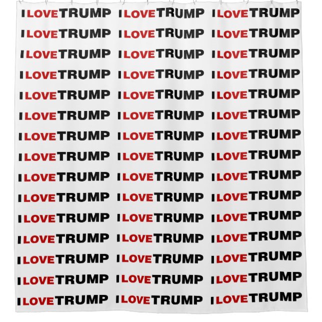 Rideaux De Douche J'aime Trump (Devant)