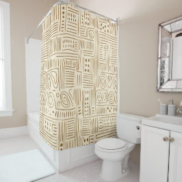 Rideaux De Douche Japandi beige simple