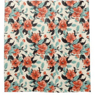 Rideaux De Douche Jardin du corail