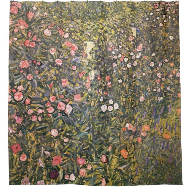 Rideaux De Douche Jardin Italien Par Gustav Klimt (Devant)
