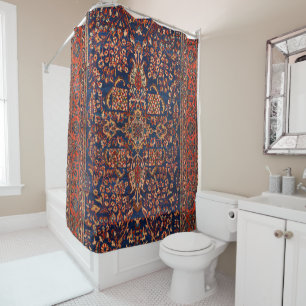 Rideaux De Douche Jaune rouge rouge bleu bleu de la Perse occidental