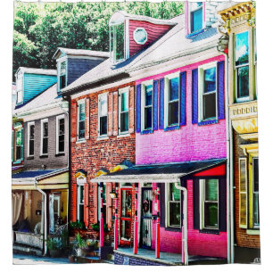 Rideaux De Douche Jim Thorpe Pa - Rue colorée