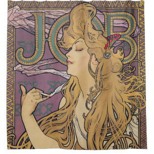 Rideaux De Douche Job (1896) par Alphonse Mucha