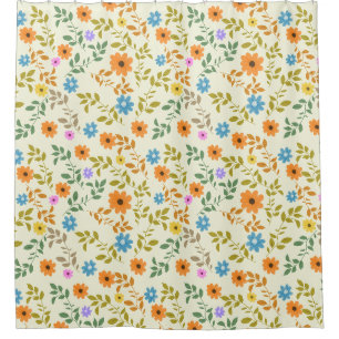 Rideaux De Douche Joli cottagecore fleurs florales