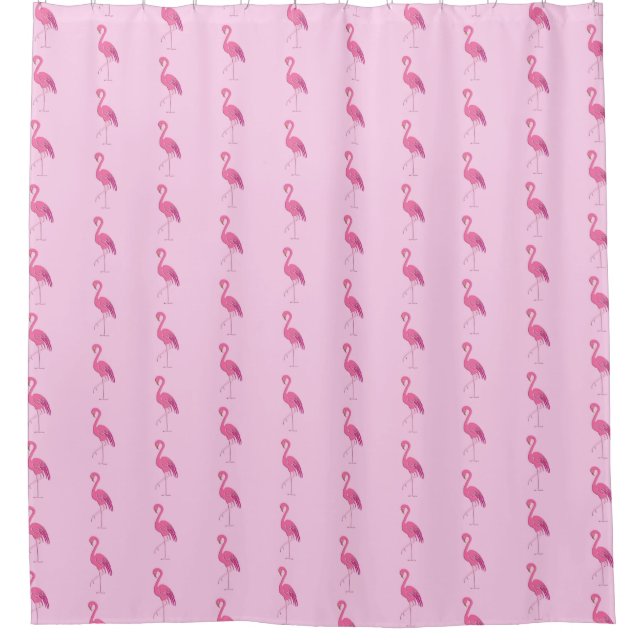 Rideaux De Douche Joli flamant rose (Devant)