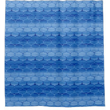 Joli Motif d'oignon peint en bleu