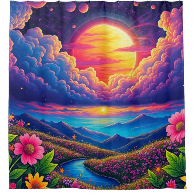 Rideaux De Douche Joli Paysage (Devant)
