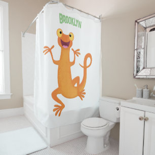 Rideaux De Douche Joli triton orangé joyeux