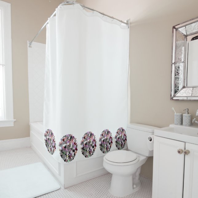 RIDEAUX DE DOUCHE JOLIE FEUILLES D'ARBRE (En situation)