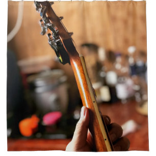 Rideaux De Douche Jolie guitare acoustique