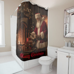 Rideaux De Douche Jolly Old Saint Nick