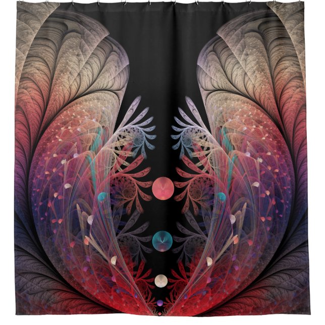 Rideaux De Douche Jonglage Abstrait Art moderne Imaginaire fractal (Devant)