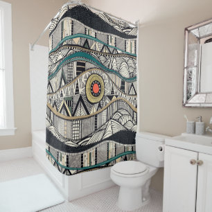 RIDEAUX DE DOUCHE JORD SUNSET
