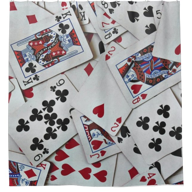 Rideaux De Douche Jouer aux cartes Poker Games Queen King (Devant)