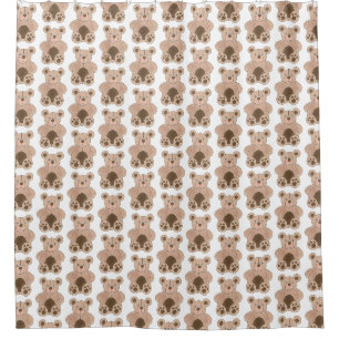Rideaux De Douche Jouet Brown peluche Ours en peluche fourré