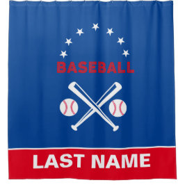 Rideaux De Douche Joueur de baseball personnalisé