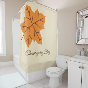 Rideaux De Douche Joyeuse fête de Thanksgiving, Saison d'automne, Mo