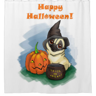 Rideaux De Douche Joyeux Carlin Halloween