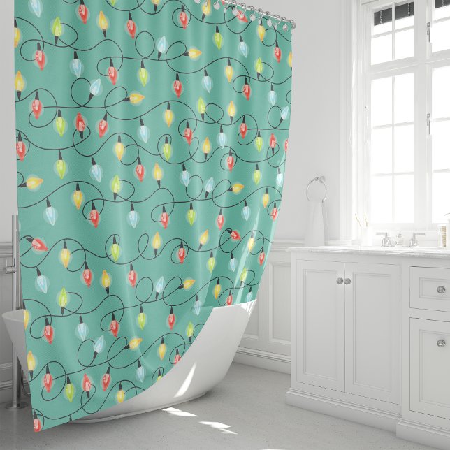 Rideaux De Douche Jumelage des lumières Noël Motif de vacances (Créateur téléchargé)