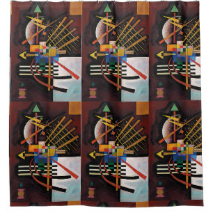 Rideaux De Douche Kandinsky peinture Abstraite oeuvre classique