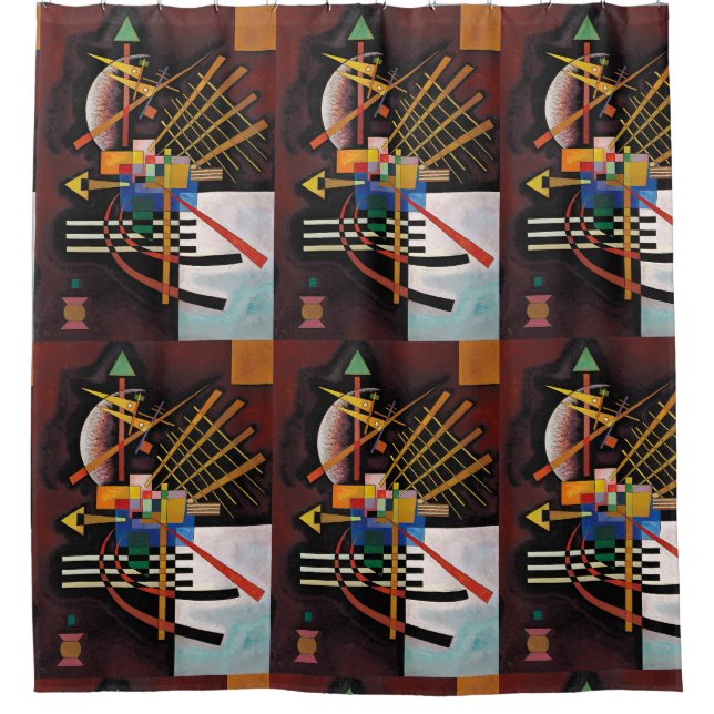 Rideaux De Douche Kandinsky peinture Abstraite oeuvre classique (Devant)