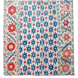 Rideaux De Douche Kermina Suzani Ouzbékistan Broderie