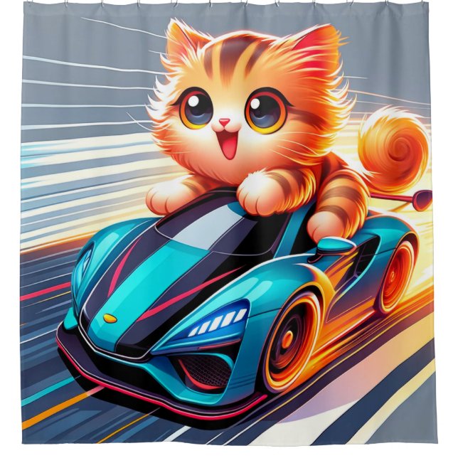 Rideaux De Douche Kitten Art (Devant)