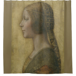 Rideaux De Douche La Belle Princesse (par Léonard de Vinci)