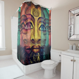 Rideaux De Douche La déesse égyptienne, belle peinture