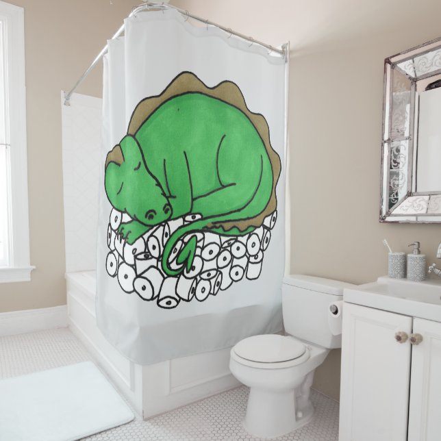 Rideaux De Douche La Hotte du Dragon (En situation)