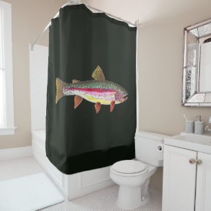 Rideaux De Douche La magnifique truite arc-en-ciel unique