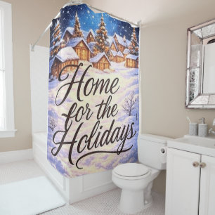 Rideaux De Douche 'La maison pour les vacances'